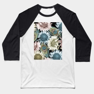 Flowers and Feathers Baseball T-Shirt